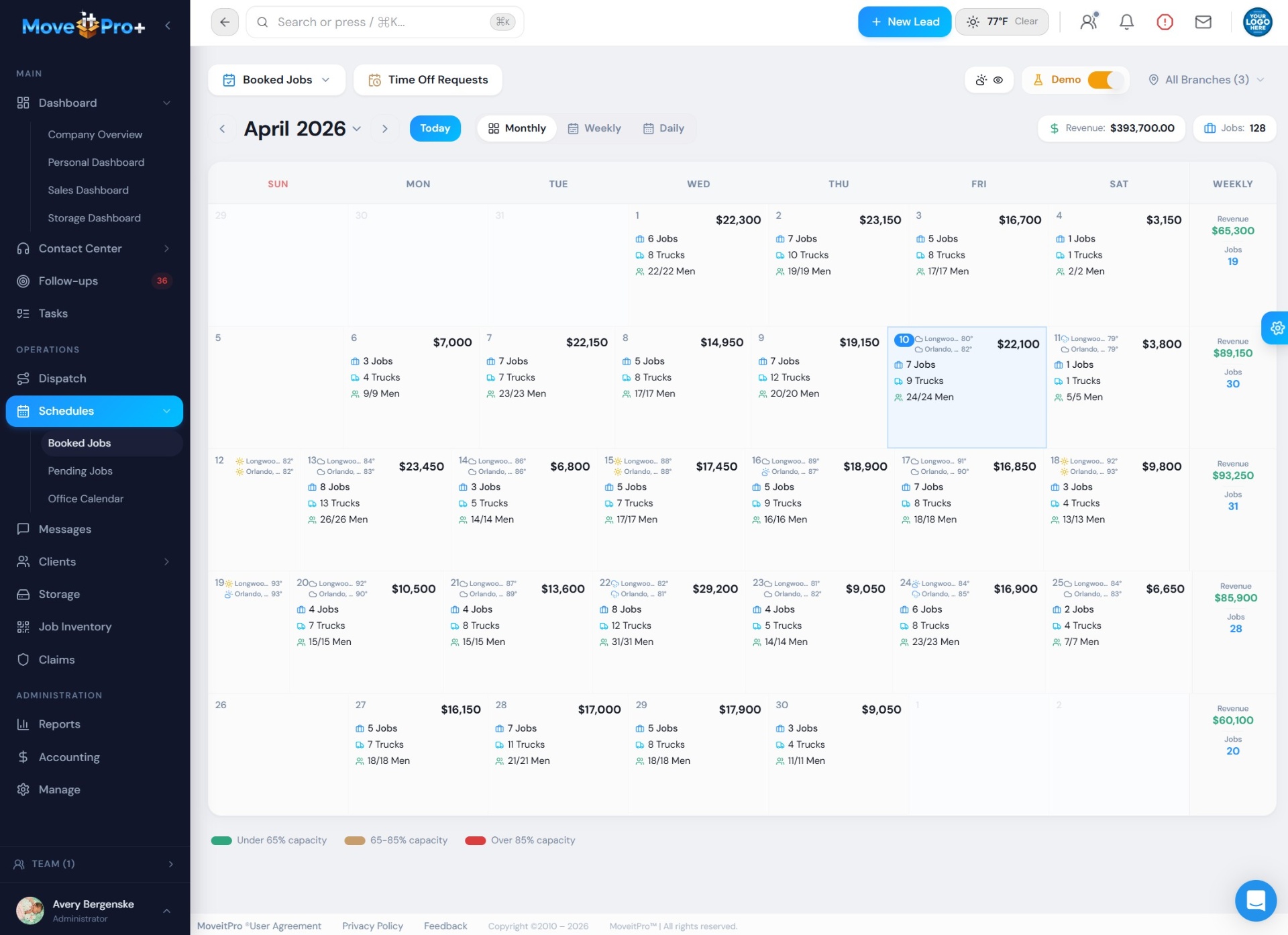 MoveitPro+ — Moving Company Management Software